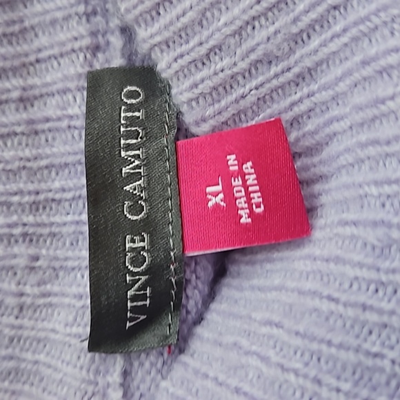 Vince Camuto Purple Azalea Crewneck Sweater XL NWT - Picture 6 of 8